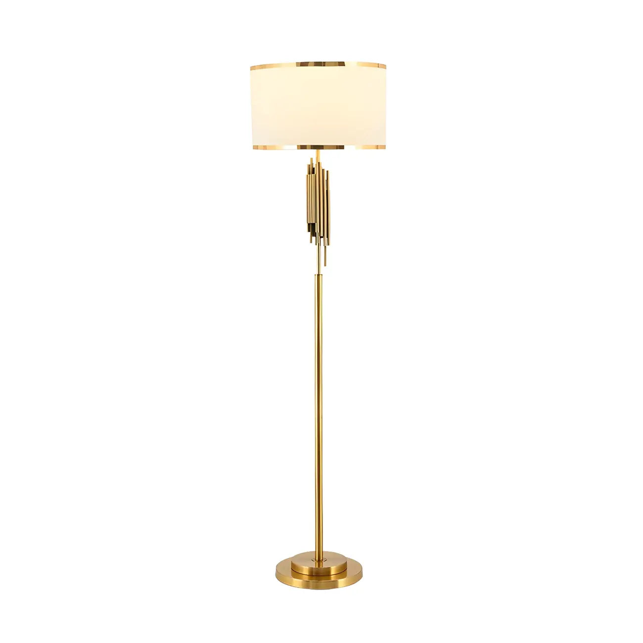 Lampadaire contemporain doré pour salon