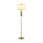 Lampadaire contemporain doré pour salon