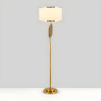 Lampadaire contemporain doré pour salon