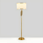 Lampadaire contemporain doré pour salon
