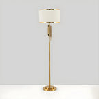 Lampadaire contemporain doré pour salon