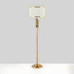 Lampadaire contemporain doré pour salon