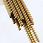 Lampadaire contemporain doré pour salon
