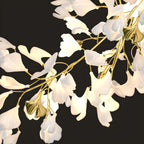 Lustre floral doré moderne et artistique pour cuisine