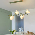 Elegante lampada a sospensione moderna a forma di fiore per isola cucina