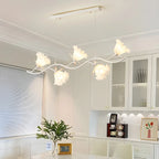 Elegante lampada a sospensione moderna a forma di fiore per isola cucina