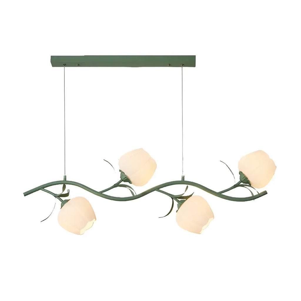 Elegante lampada a sospensione moderna a forma di fiore per isola cucina