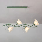 Elegante lampada a sospensione moderna a forma di fiore per isola cucina