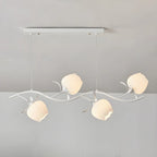 Elegante lampada a sospensione moderna a forma di fiore per isola cucina