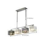 Suspension moderne en verre avec structure métallique pour îlot de cuisine