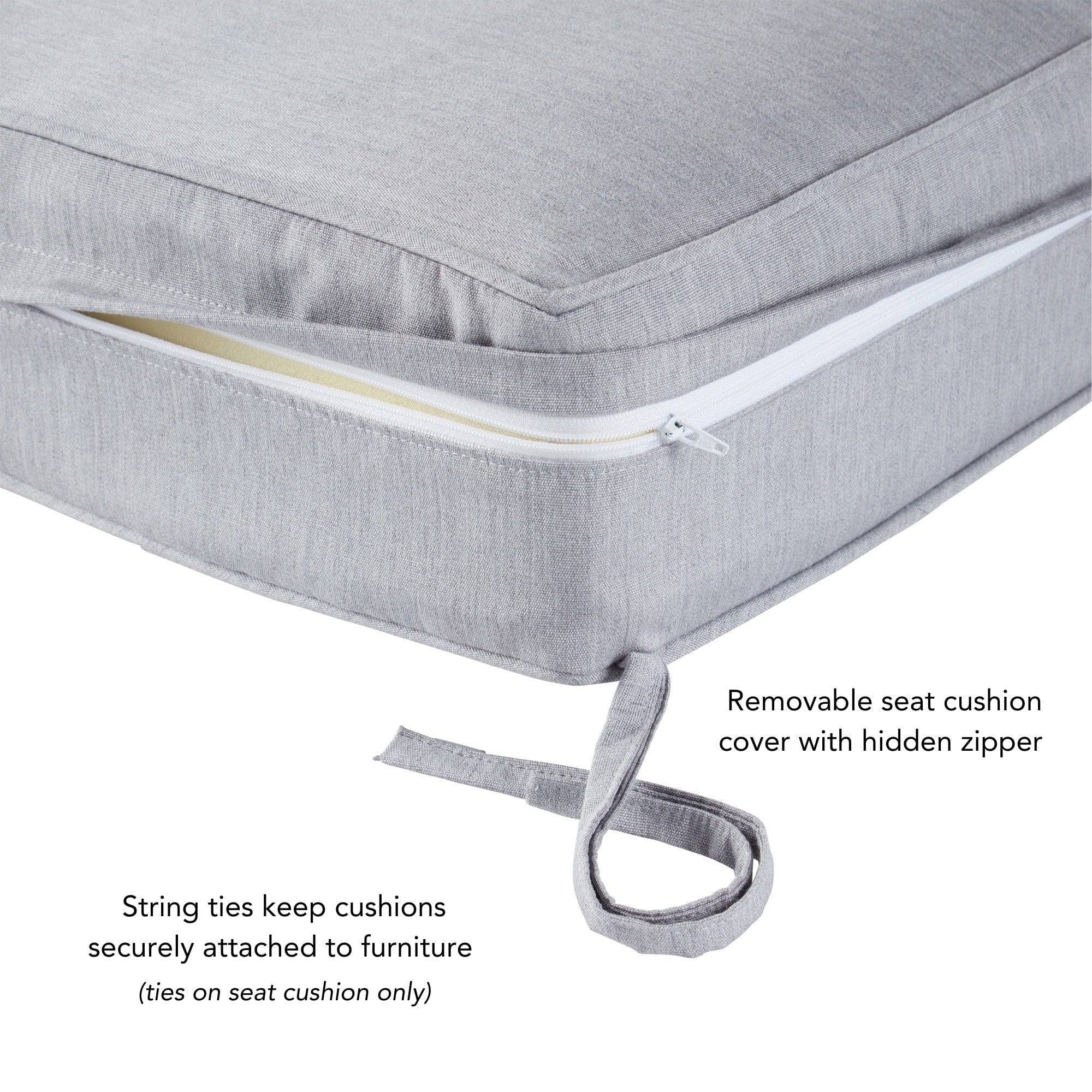 Ensemble de 2 coussins d'extérieur Sunbrella Premium pour siège profond