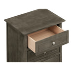 Table de chevet Daniel de style transitionnel en bois, à 3 tiroirs
