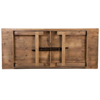 Set tavolo da fattoria pieghevole rustico 8 x 40 con 10 sedie a croce e cuscini