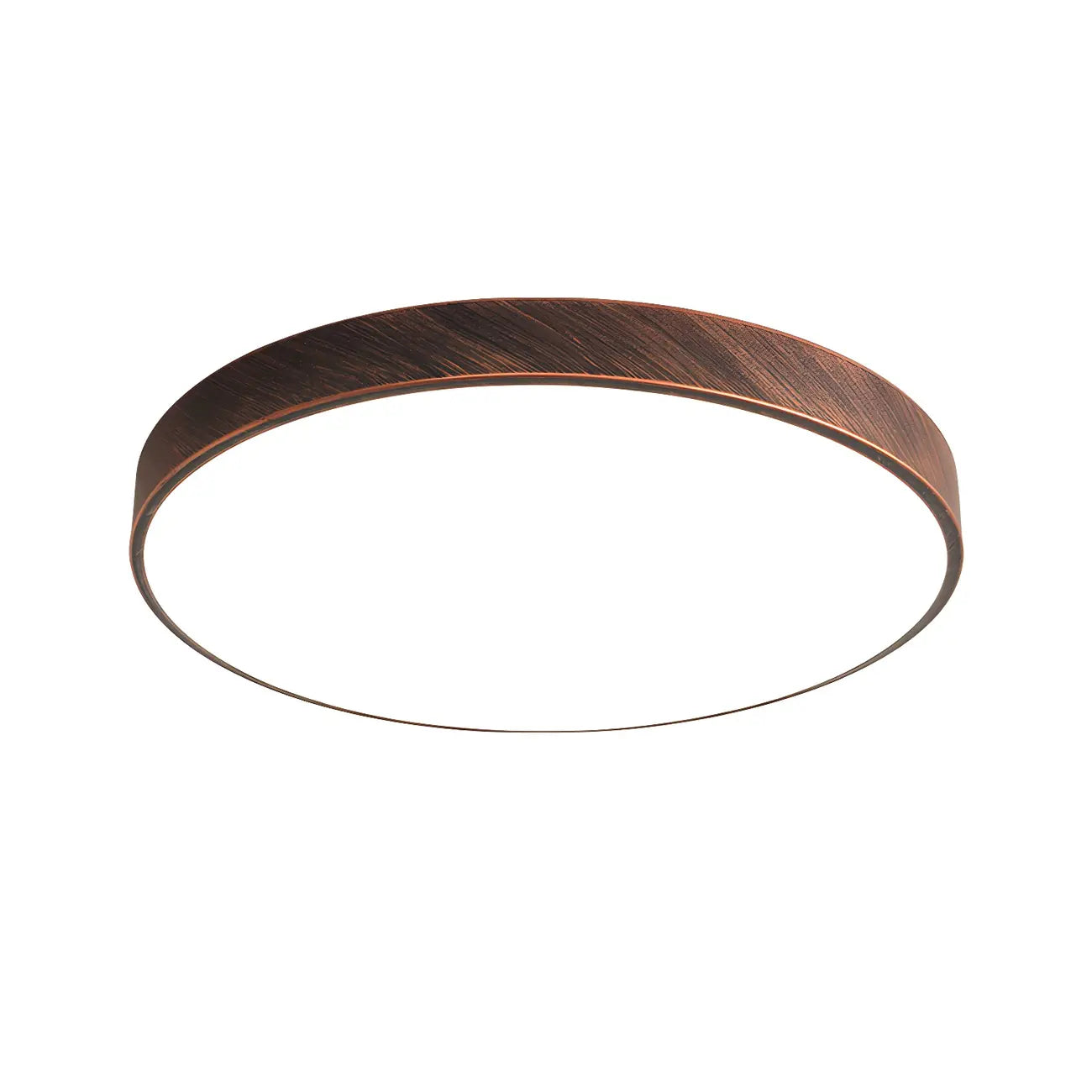 Plafonnier LED rond minimaliste rouille à intensité variable