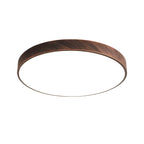 Plafonnier LED rond minimaliste rouille à intensité variable