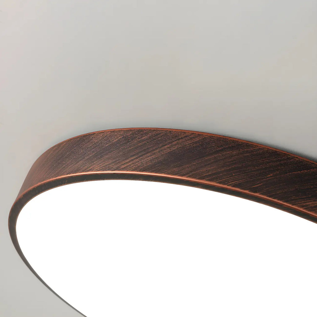 Plafonnier LED rond minimaliste rouille à intensité variable