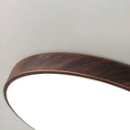 Plafonnier LED rond minimaliste rouille à intensité variable