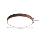 Plafonnier LED rond minimaliste rouille à intensité variable