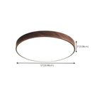 Plafonnier LED rond minimaliste rouille à intensité variable