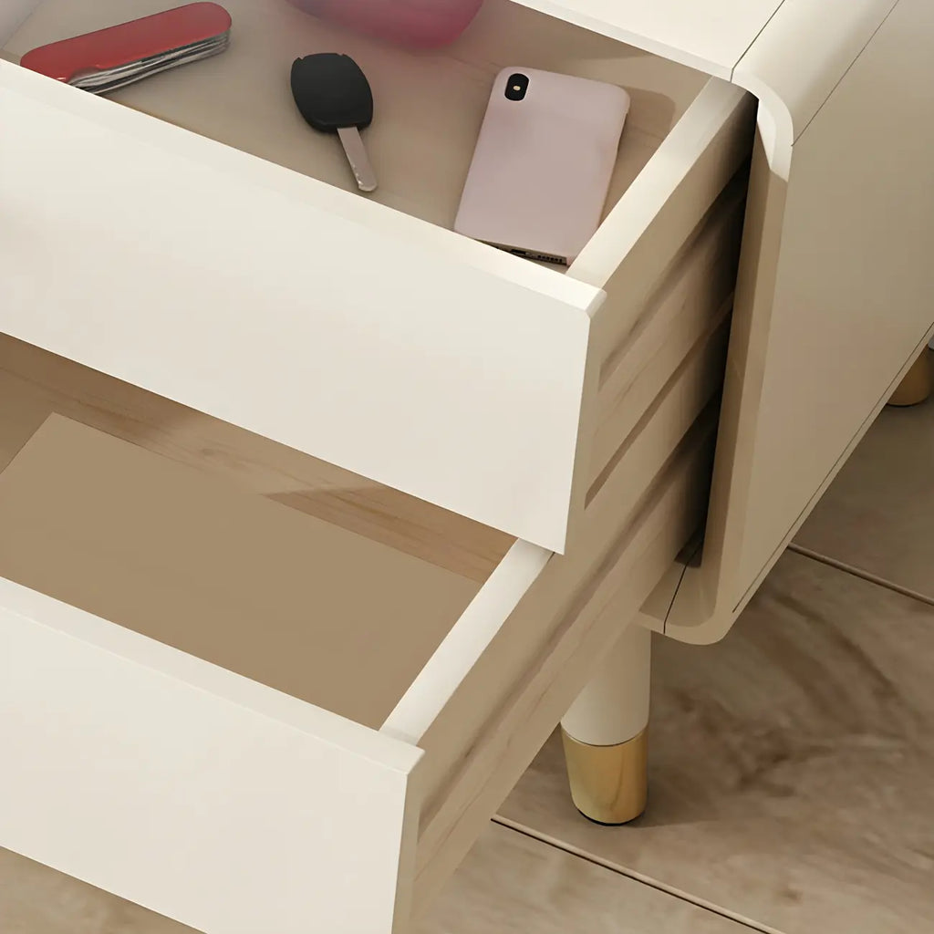 Mobile TV 87 in legno naturale nordico con ante scorrevoli