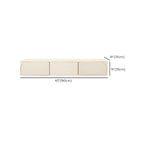 Mobile TV con gestione cavi, 79 pollici, legno moderno bianco, con gambe