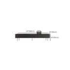 Meuble TV long et moderne en bois noir avec tiroirs (87)