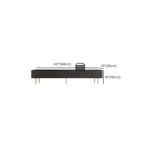 Meuble TV long et moderne en bois noir avec tiroirs (87)