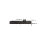 Meuble TV long et moderne en bois noir avec tiroirs (87)