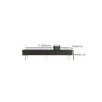 Meuble TV long et moderne en bois noir avec tiroirs (87)