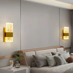 Applique murale glamour avec abat-jour en cristal pour salle de bain