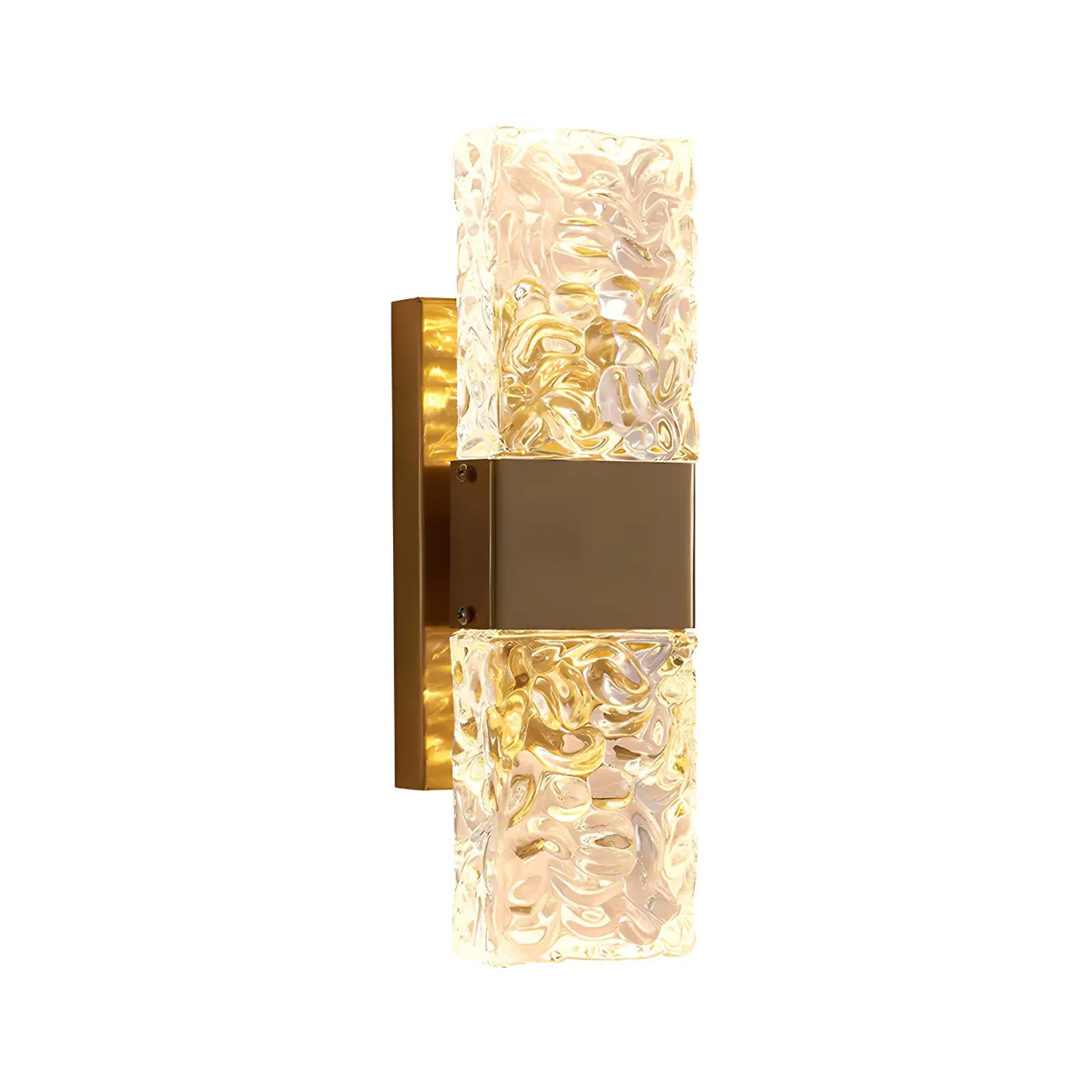 Applique murale glamour avec abat-jour en cristal pour salle de bain