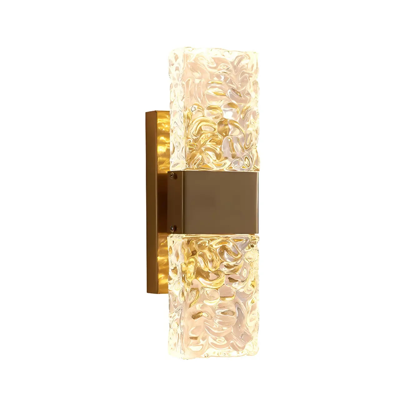 Applique murale glamour avec abat-jour en cristal pour salle de bain