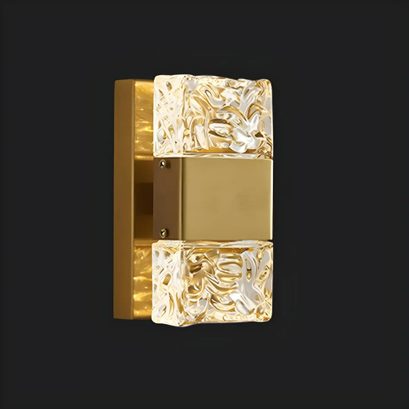 Applique murale glamour avec abat-jour en cristal pour salle de bain