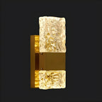 Applique murale glamour avec abat-jour en cristal pour salle de bain