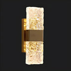 Applique murale glamour avec abat-jour en cristal pour salle de bain