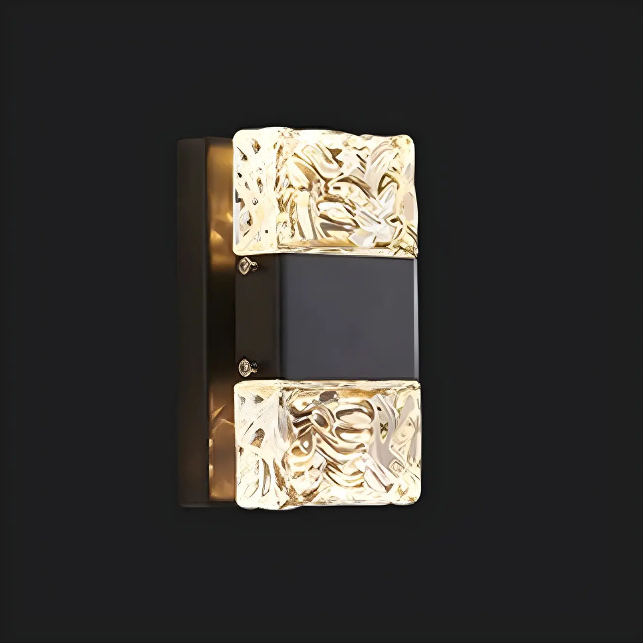 Applique murale glamour avec abat-jour en cristal pour salle de bain