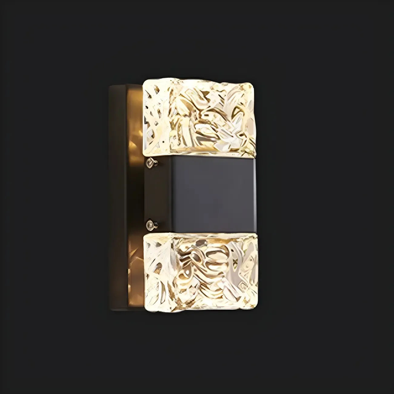 Applique murale glamour avec abat-jour en cristal pour salle de bain