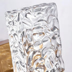Applique murale glamour avec abat-jour en cristal pour salle de bain