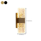 Applique murale glamour avec abat-jour en cristal pour salle de bain