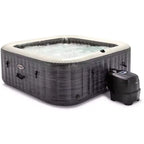 Intex 6-Person PureSpa Greystone Deluxe Square Bubble Spa Seat 77 X 77 X 28