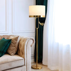 Lampadaire tambour doré moderne pour salon