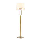 Lampadaire tambour doré moderne pour salon