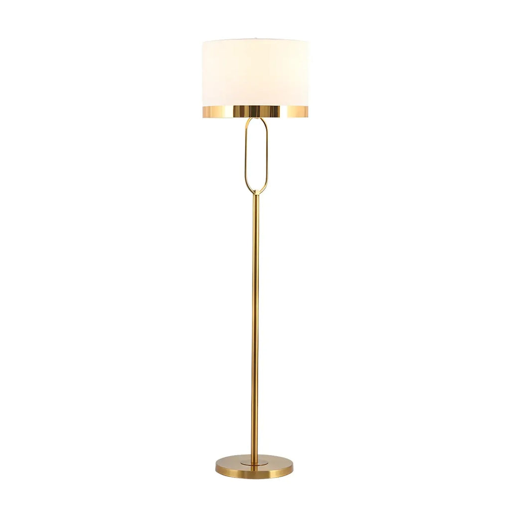 Lampadaire tambour doré moderne pour salon