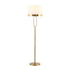 Lampadaire tambour doré moderne pour salon