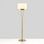 Lampadaire tambour doré moderne pour salon