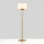 Lampadaire tambour doré moderne pour salon