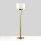 Lampadaire tambour doré moderne pour salon