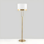 Lampadaire tambour doré moderne pour salon