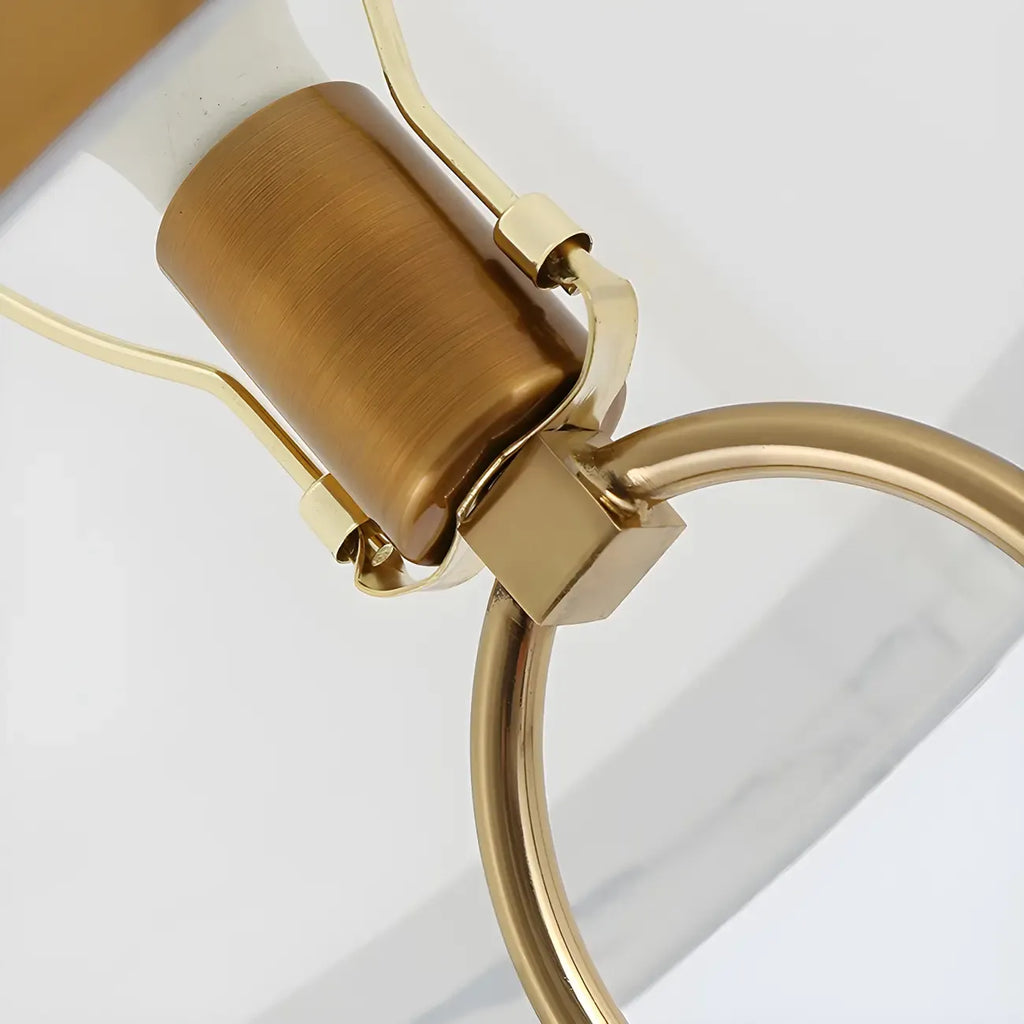 Lampadaire tambour doré moderne pour salon
