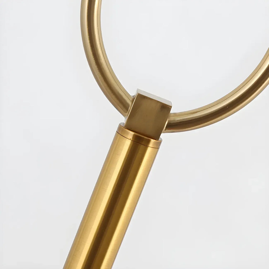 Lampadaire tambour doré moderne pour salon